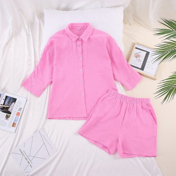 Cotton Pajamas For Women Sets Suit - Image 3