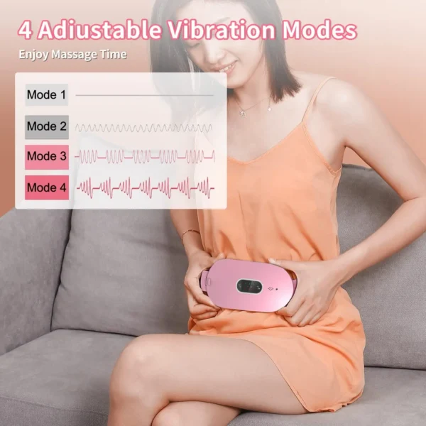 Womon Women in Period Menstrual Heating Pad  Heating Massage Belt  Abdominal Massager Warm Palace Electric Pain Relief Device - Image 3